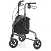 The image shows a side view of the graphite days lightweight tri walker rollator