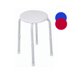 shows the multi-purpose adjustable stool in white