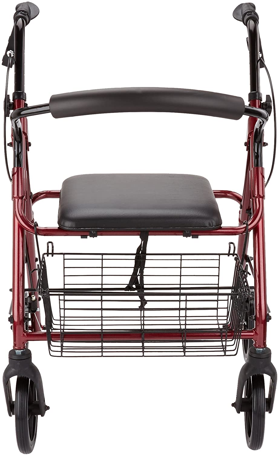 Four Wheeled Rollator Walker With Cable Brakes Swivel - View #10