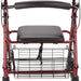 Days Four-Wheeled Rollator/Walker - Ruby Red