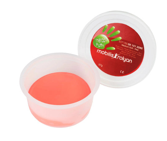 The red coloured Therapy Putty