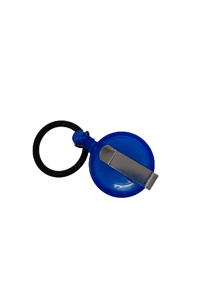 the image shows the back view of the Reynard retractable belt clip for hand sanitiser