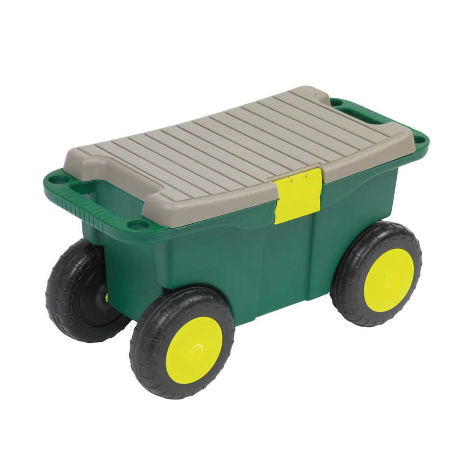 Garden Roller Stool Toolbox and Seat