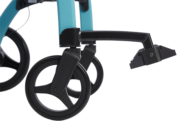 shows the rollz motion set adjustable footrests in matt black