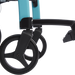 shows the rollz motion set adjustable footrests in matt black
