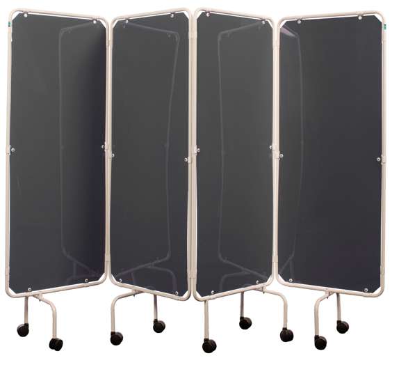 The Black Mobile Folding Patient Screen
