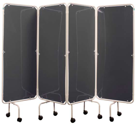 Mobile Folding Patient Screens - 5-Fold Plain White Screen – Ability ...