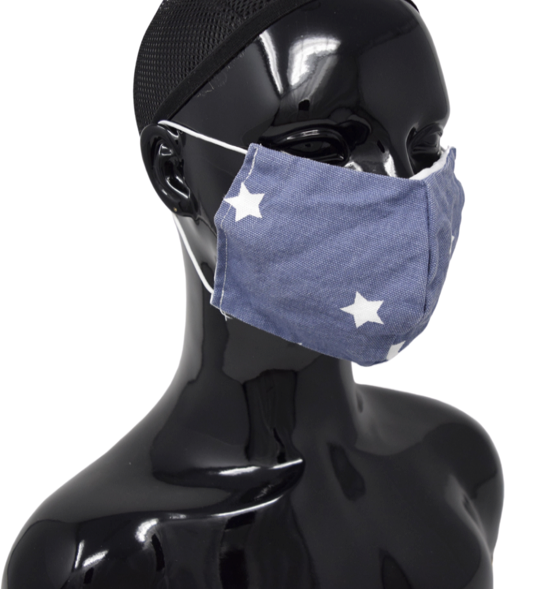 Washable, Reusable Face Mask | White Star