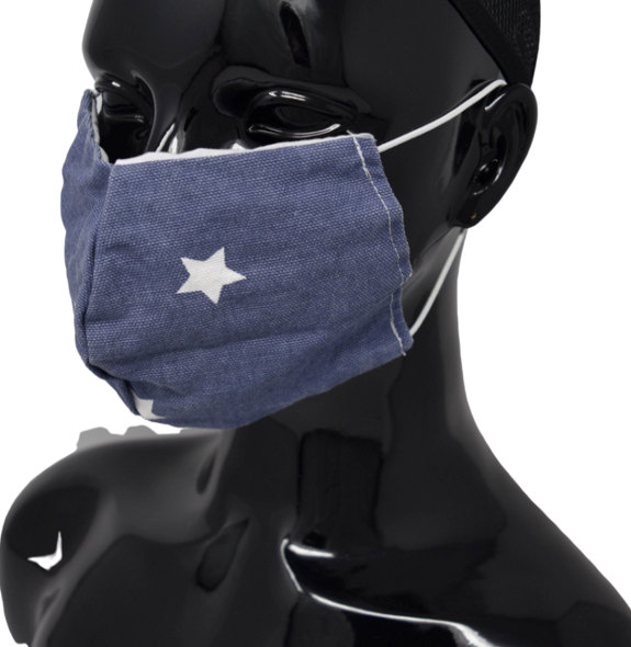 Washable, Reusable Face Mask | White Star