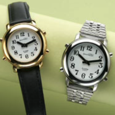 the ladies or gents male voiced calendar watch