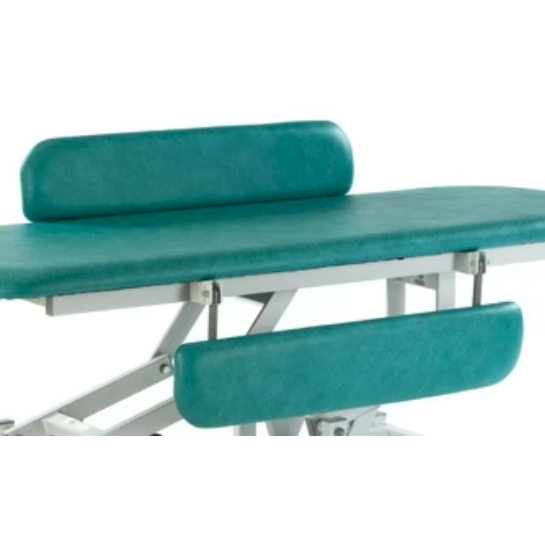 Optional side rail for therapy hygiene table