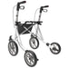 Image of white XC rollator - Back left