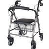 Days Four-Wheeled Rollator/Walker - Silver