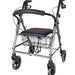 Days Four-Wheeled Rollator/Walker - Silver