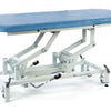 the image shows the sky blue coloured therapy hygiene table