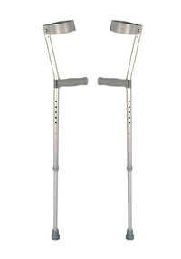 shows the standard soft handle crutches