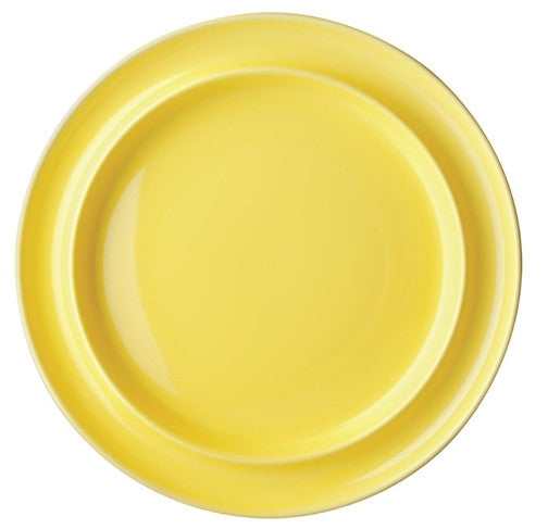 an aerial view of the yellow steelite plate