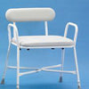 Sherwood Plus Bariatric Shower and Perching Stool with Padded Back Rest