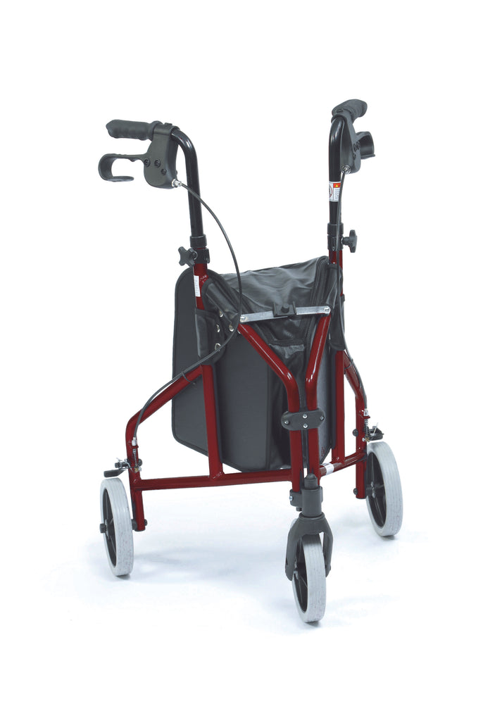 shows the Ultralight Aluminium Triwalker in red