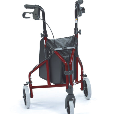 shows the Ultralight Aluminium Triwalker in red