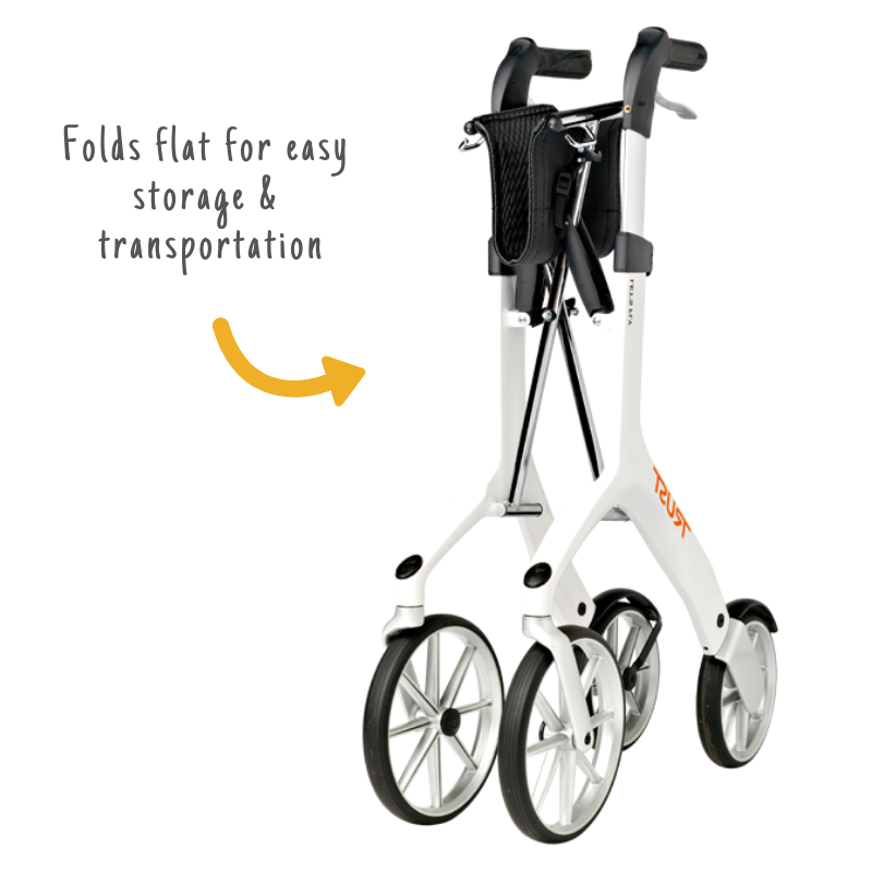 Let's Fly 4 Wheeled Rollator with Seat – Ability Superstore
