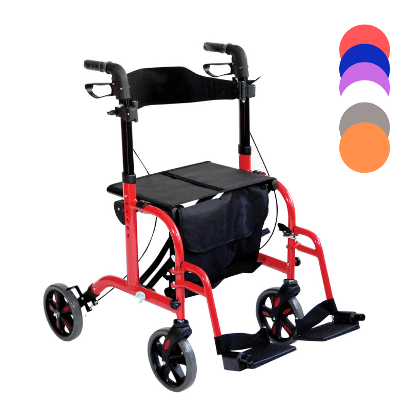 Duo Deluxe 2 in 1 Rollator/Walker Transit Chair – Ability Superstore