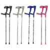 shows the four available designs of Funky Crutches