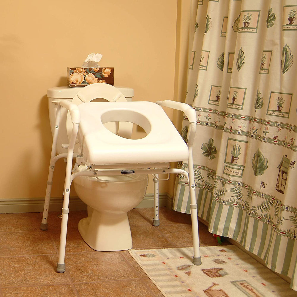 Uplift Commode Assist - fitted in bathroom