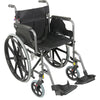 Self Propelled Steel Wheelchair - Hammered Effect Silver