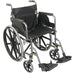 Self Propelled Steel Wheelchair - Hammered Effect Silver