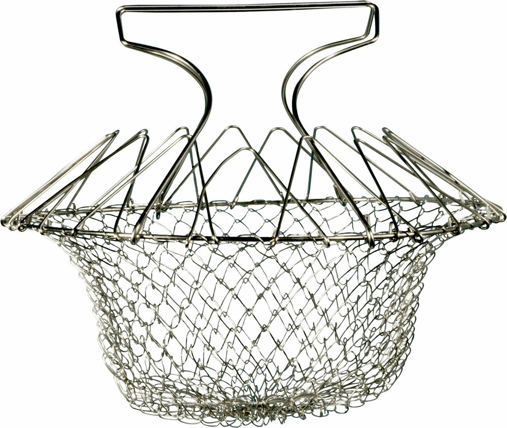 shows the stainless steel basket