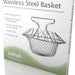 shows the packaging for the stainless steel basket from aidapt