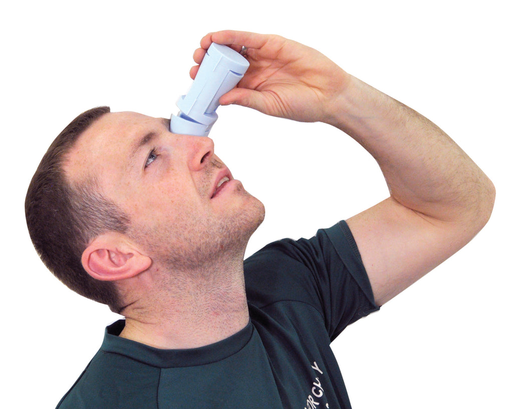Aidapt Eye Drop Dispenser being used
