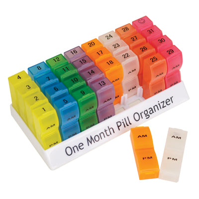 Colourful One Month Pill Organiser