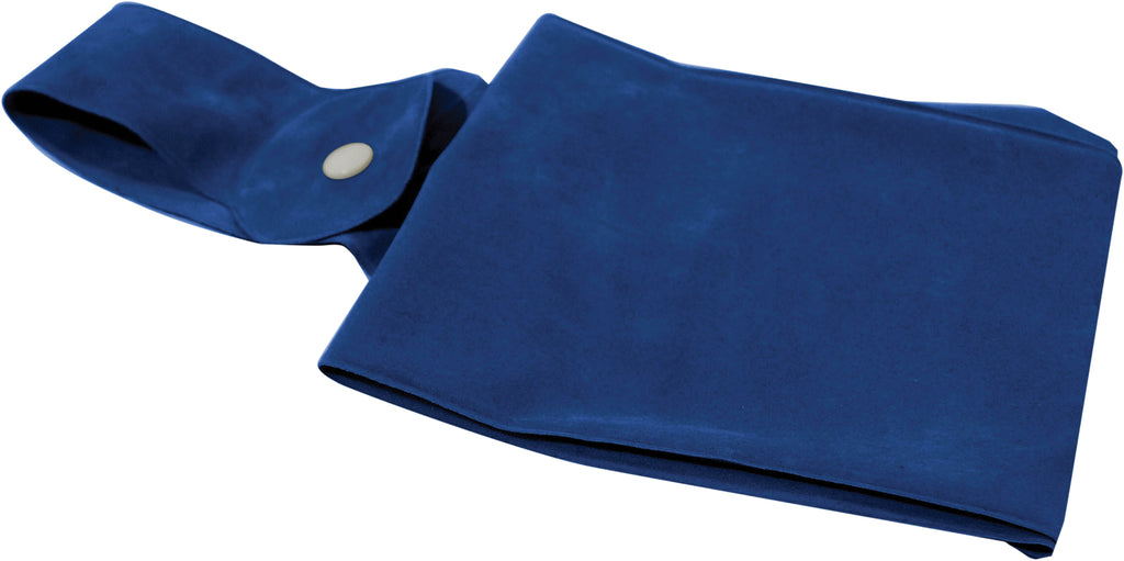 deflated and folded travel pillow