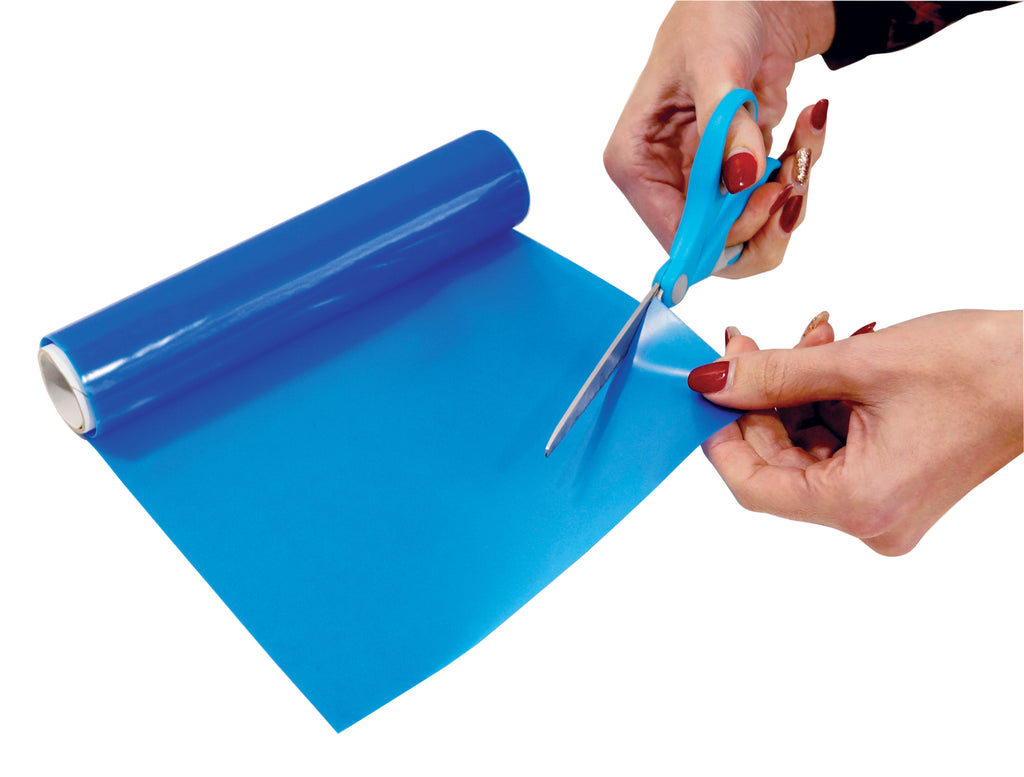 shows the blue standard non slip silicone roll