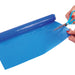 shows the blue large non slip silicone mat