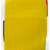 shows a pack of four yellow non slip silicone coasters