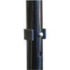 image of the adjusting mechanism on a black fischer walking stick