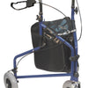 shows the Steel Triwalker with Shopping Bag in blue