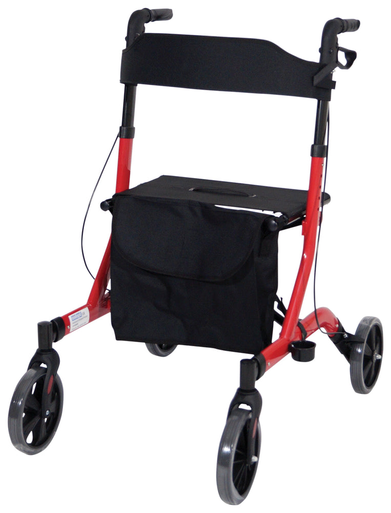 the deluxe ultra lightweight folding 4 wheeled rollator