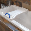 Moulded Bath Board With Handle on a bath