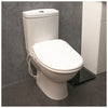 shows the e'loo one touch seat, with the lid closed
