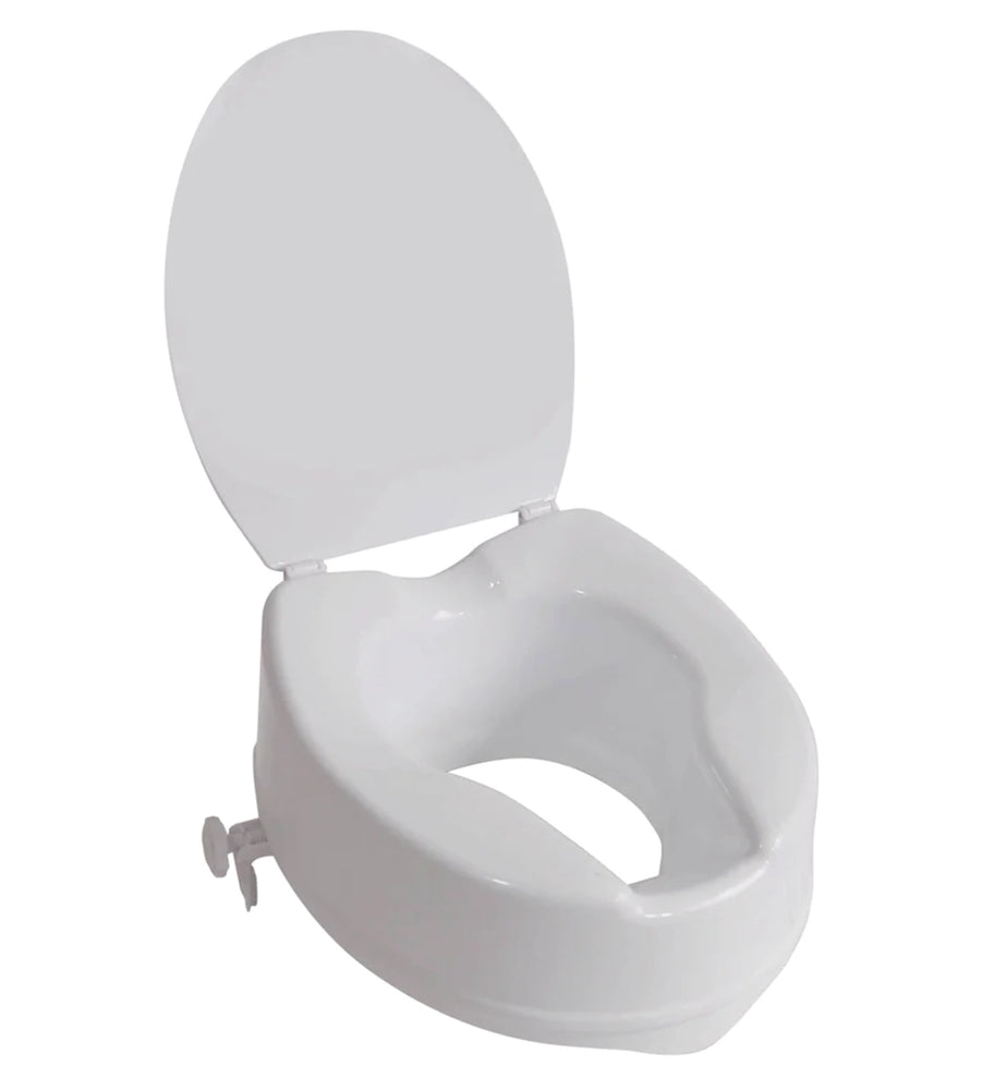 The Viscount Raised Toilet Seat with Lid