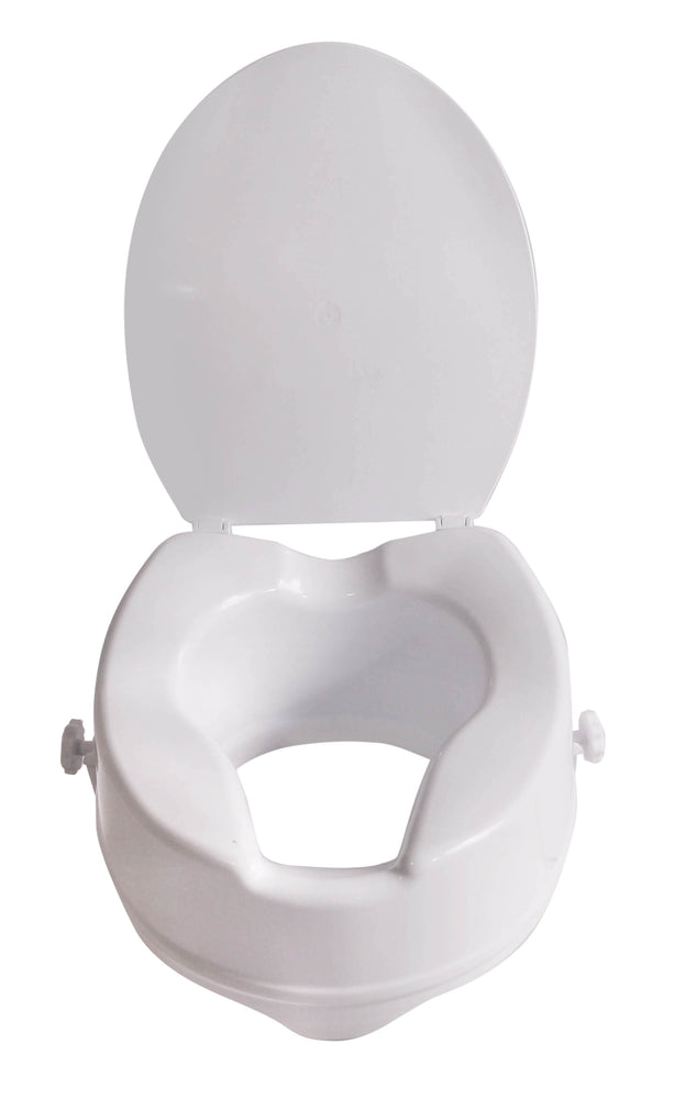 Viscount Raised Toilet Seat with Lid