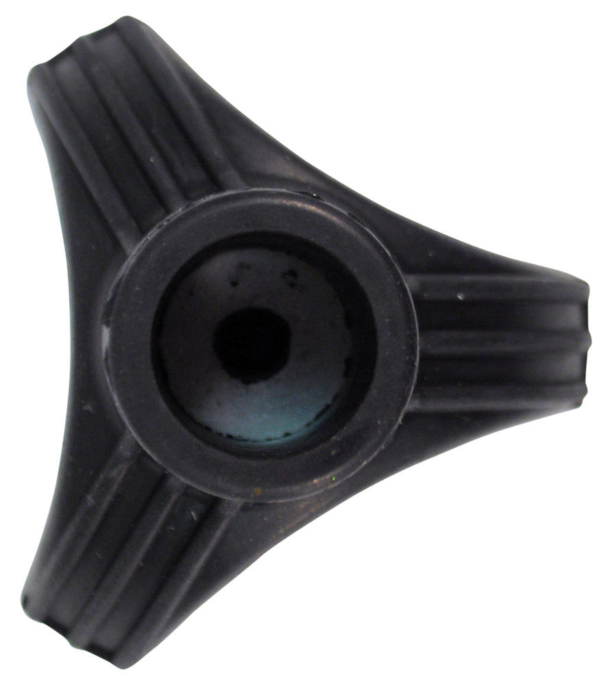 shows the top-view of the tri-support 22mm rubber ferrule