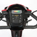 the image shows a close up of  the steering column on the red viper scooter