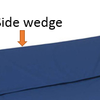 shows one of the bedside wedges