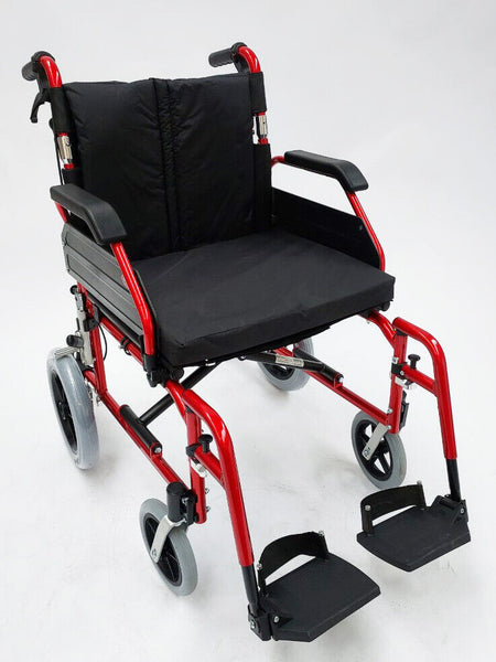 XS Aluminium Wheelchair Transit 20 inch Red