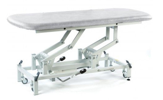 shows the white coloured therapy hygiene table